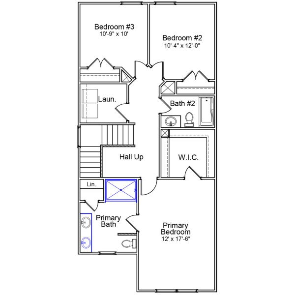 2D floor plan layout of this home in Central Creek, Goose Creek, SC (Image 3).