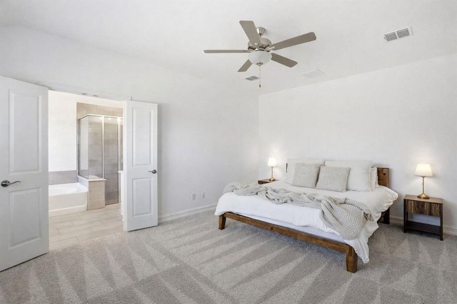 Furnished interior view inside a new home in Westside Preserve, Midlothian (Image 15).
