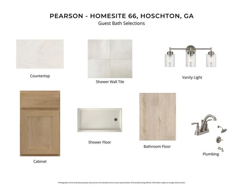 Sample of building materials used in homes in Hidden Fields, Hoschton (Image 3).