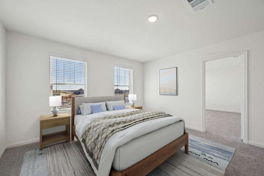 Furnished interior view inside a new home in Elm Park, Austin (Image 12). Furnished interior view inside a new home in Elm Park, Austin (Image 12).