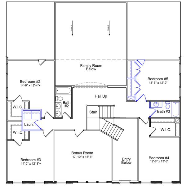 2D floor plan layout of this home in Walnut Grove, Easley, SC (Image 3).