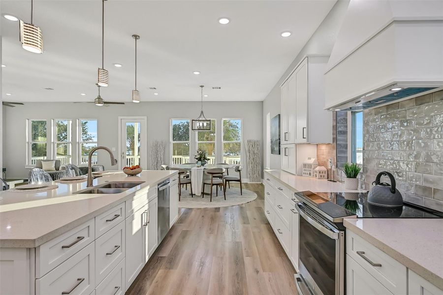 Furnished interior view inside a new home in , Galveston (Image 6).