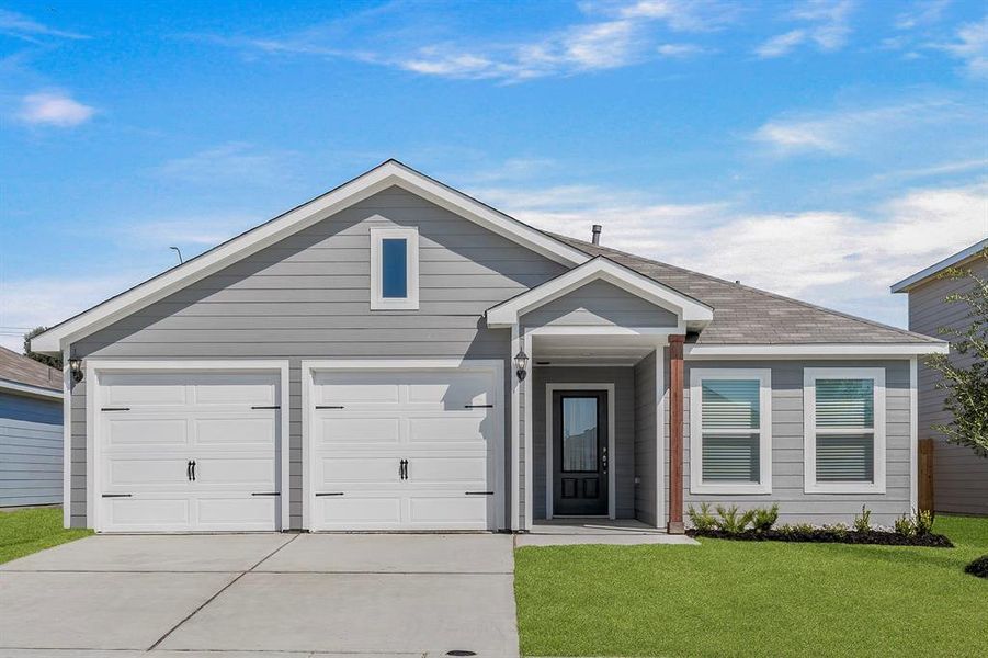 This is an example of a Blanco floorplan. The estimated construction completion date for the Blanco built at 921 Crimson Wolf Road is May 2025. *Finishes may differ from what is shown.