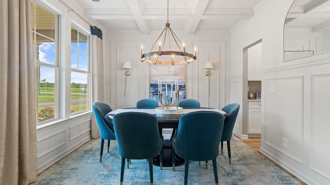 Furnished interior view inside a new home in Cambria at Traditions, Hampton (Image 6).