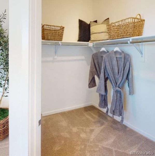 Primary Closet - Model Photo Primary Closet - Model Photo