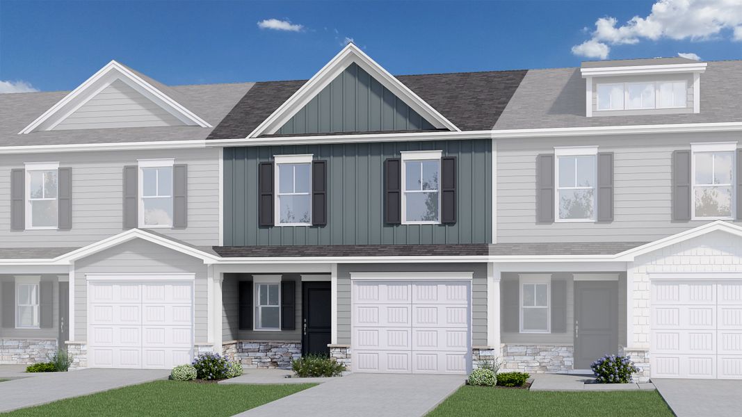 Representative exterior photo of a completed home built from the Stoneycreek Plan for Meece by Veranda Homes in Meece, Easley, SC (Image 24).