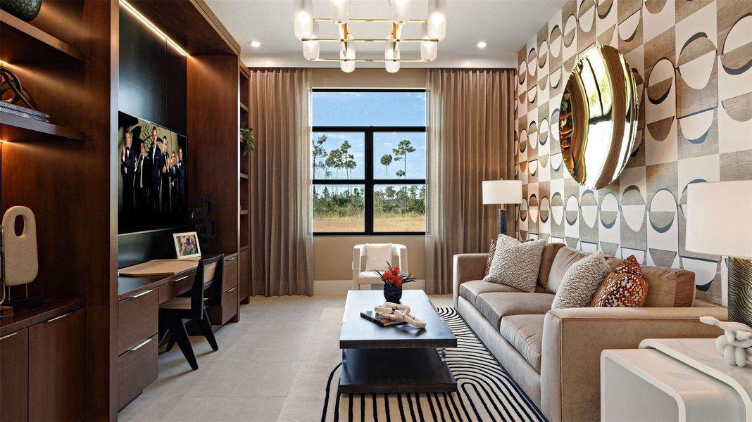 Furnished interior view inside a new home in L'Ambiance at Avenir, Palm Beach Gardens (Image 8).