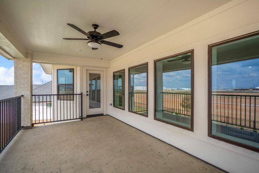 Exterior details and patio area of a home in Jordan Ranch 70' Lots, Fulshear (Image 21). Exterior details and patio area of a home in Jordan Ranch 70' Lots, Fulshear (Image 21).