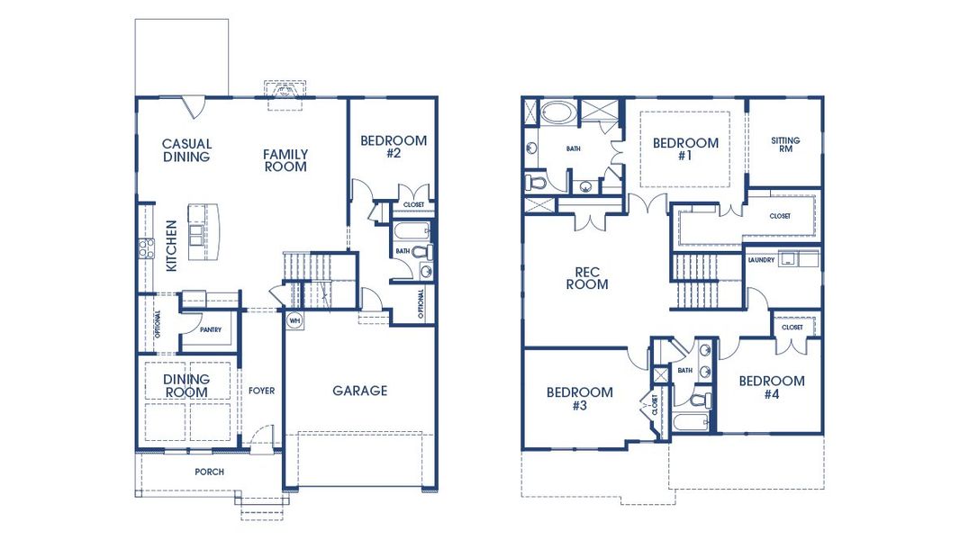 2D floor plan layout of this home in Wildwood, Covington, GA (Image 2).