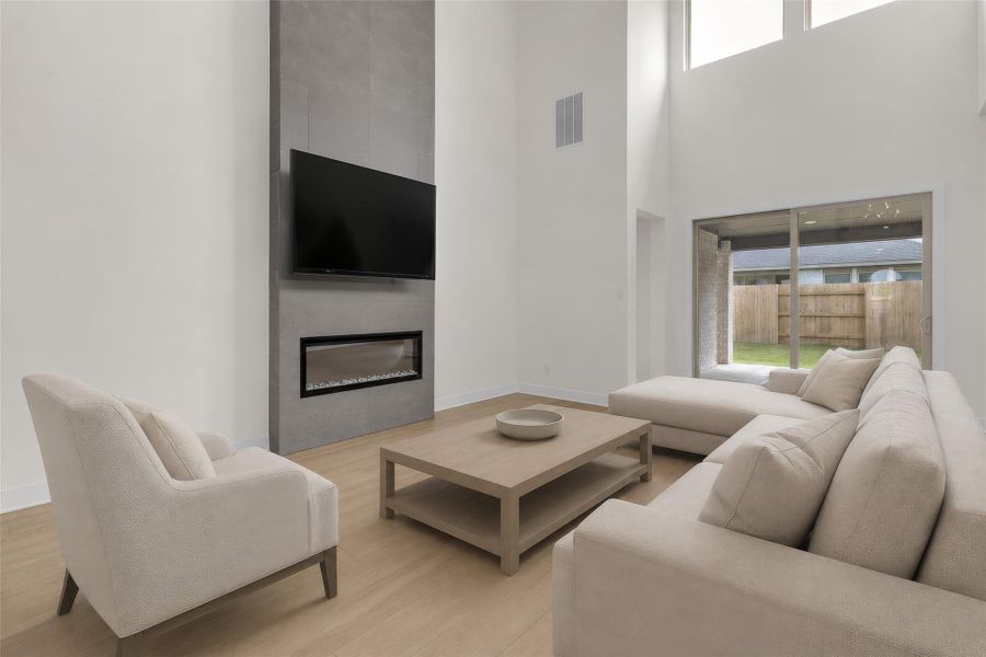 Furnished interior view inside a new home in Midline, Webster (Image 14). Furnished interior view inside a new home in Midline, Webster (Image 14).