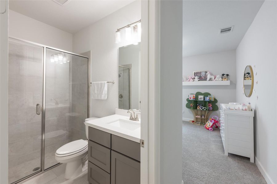 Furnished interior view inside a new home in Elyson, Katy (Image 44).