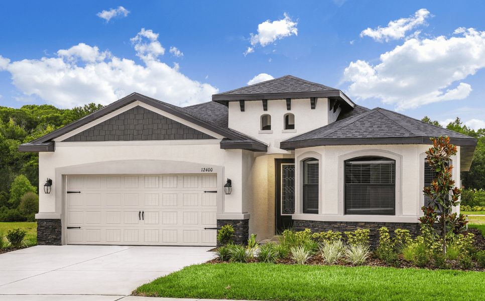 Representative exterior photo of a completed home built from the Salerno by Vitale Homes in Rose Haven, New Port Richey, FL (Image 8).