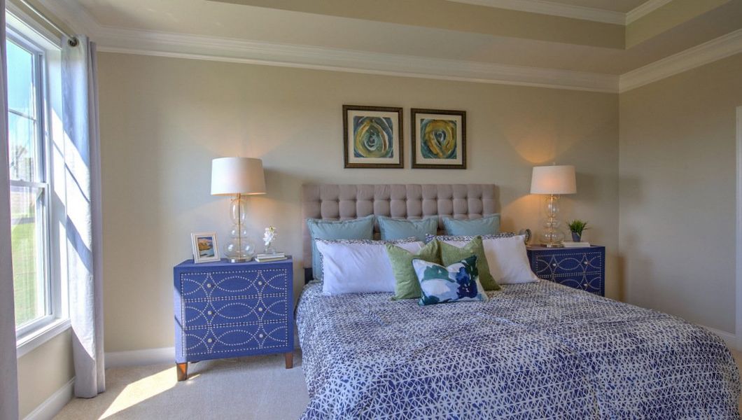 Furnished interior view inside a new home in Reserve at Tap Root Farms, Fletcher (Image 36).
