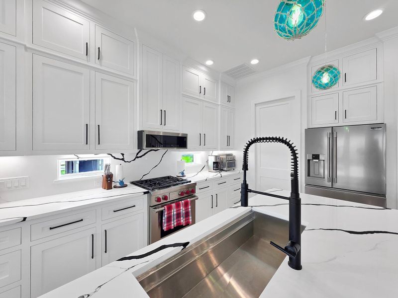 Furnished interior view inside a new home in , Crystal Beach (Image 7).