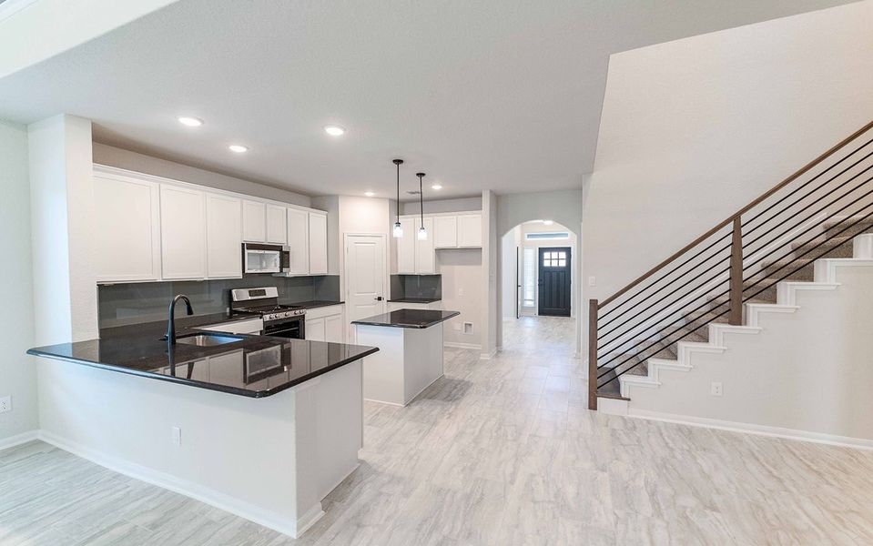 Furnished interior view inside a new home in Arcadia Ridge, San Antonio (Image 4).