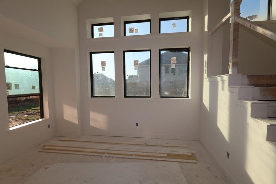 In-progress construction of a new home in Riceland 50’ Front Load Homesites, Mont Belvieu, TX (Image 7). In-progress construction of a new home in Riceland 50’ Front Load Homesites, Mont Belvieu, TX (Image 7).