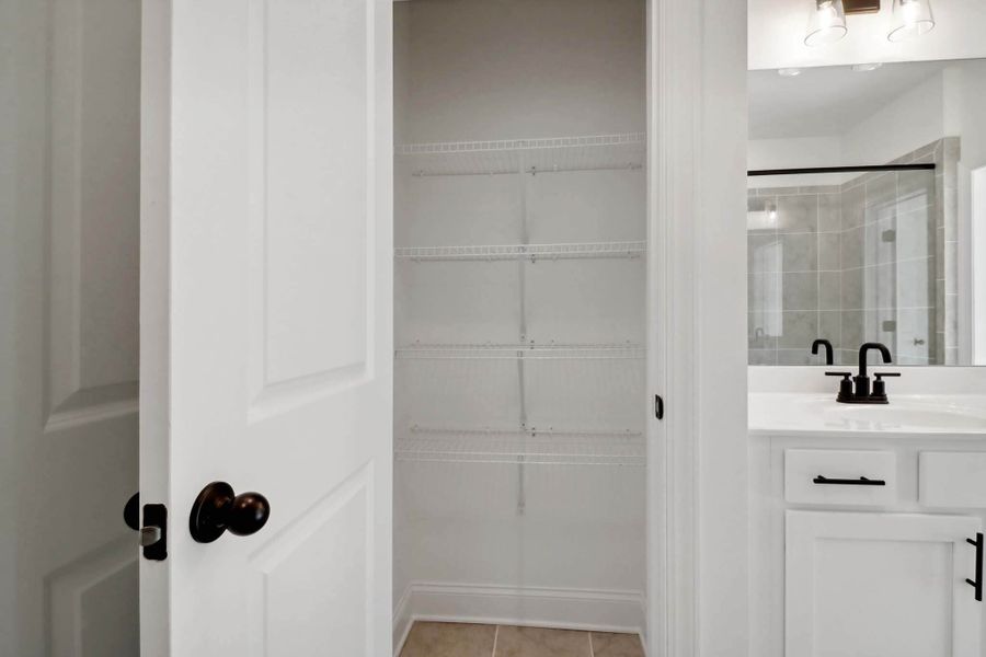 Primary Bathroom Linen Closet