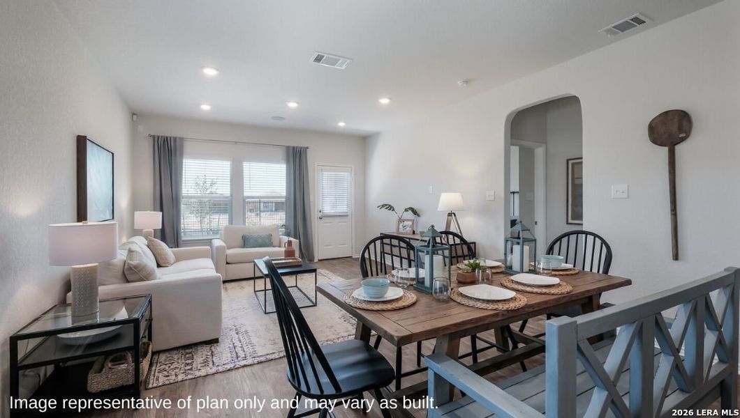 Furnished interior view inside a new home in Blue Ridge Ranch, San Antonio (Image 3).