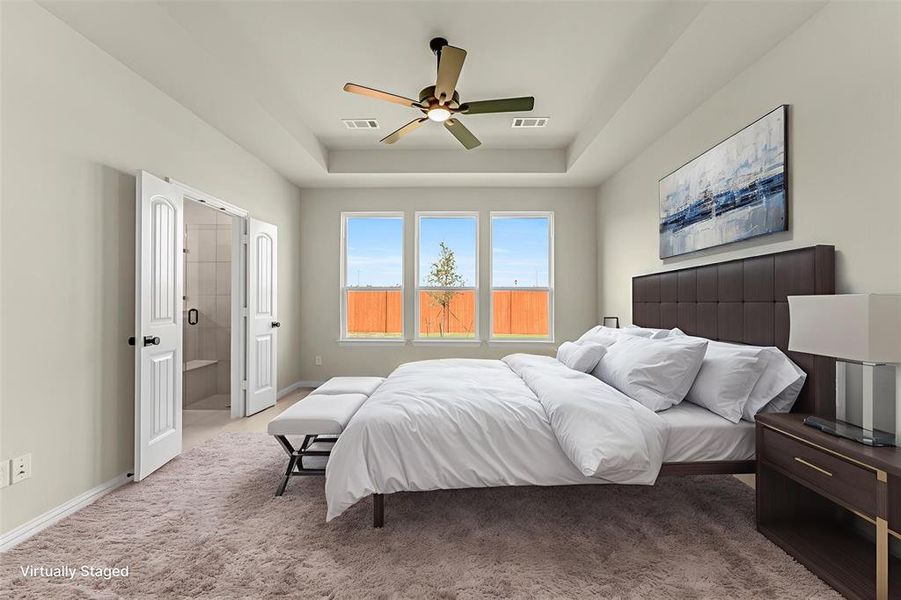 Furnished interior view inside a new home in Morningstar, Aledo (Image 9).