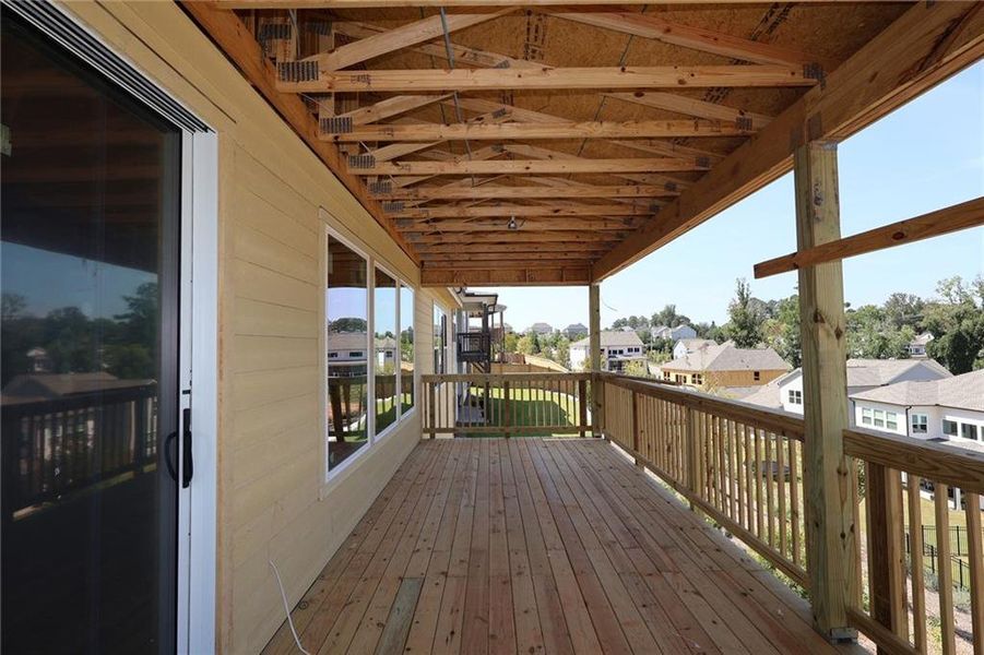 Exterior details and patio area of a home in Havencroft, Woodstock (Image 3).