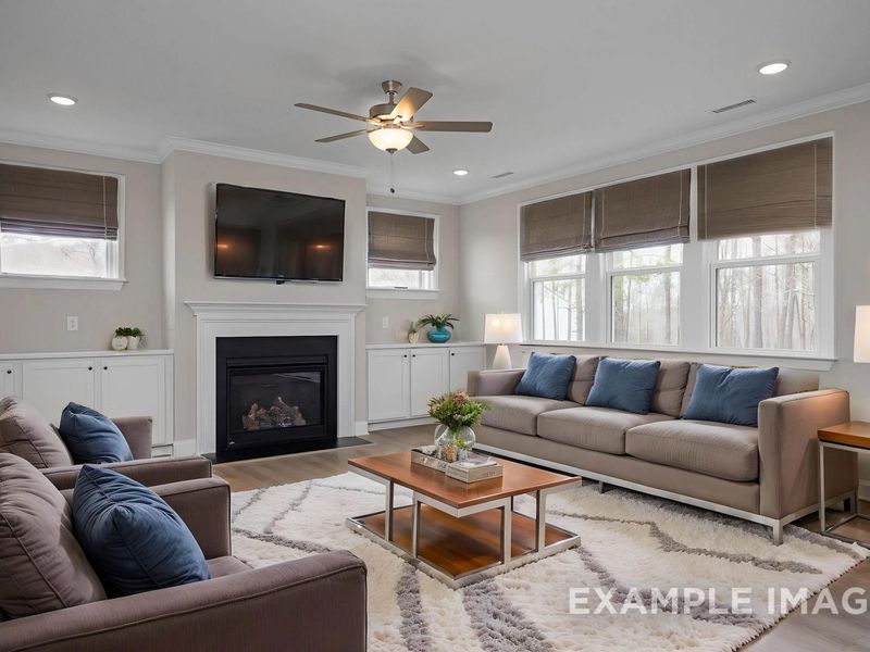 Representative furnished interior of a home built from the The Hickory II A by Davidson Homes LLC in Wellers Knoll, Lillington (Image 8).
