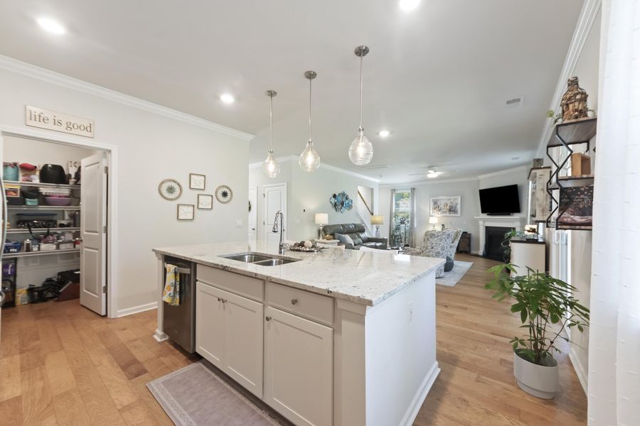 Furnished interior view inside a new home in The Ponds, Summerville (Image 7).