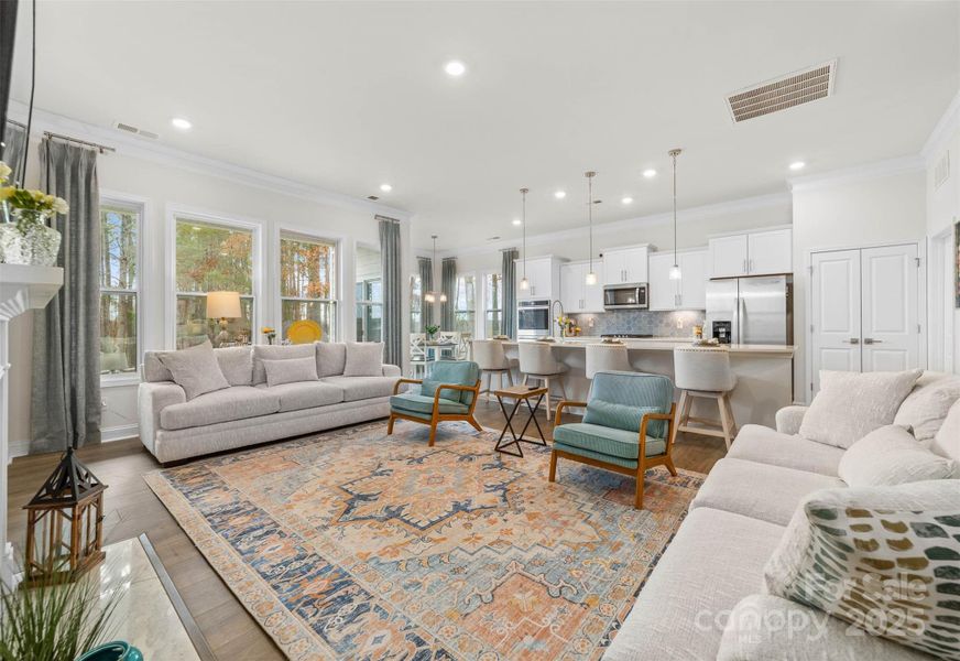 Great entertaining space in this family room