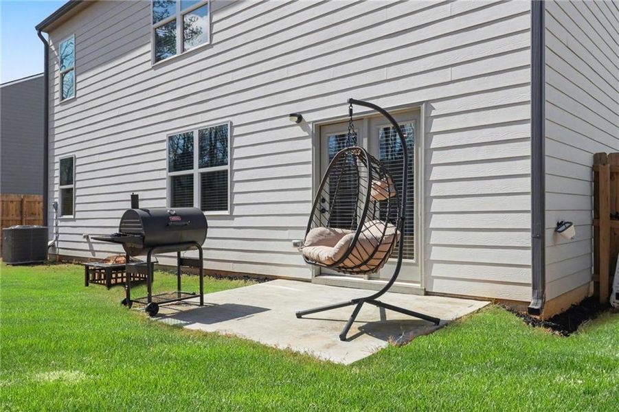 Exterior details and patio area of a home in , Dallas (Image 3). Exterior details and patio area of a home in , Dallas (Image 3).