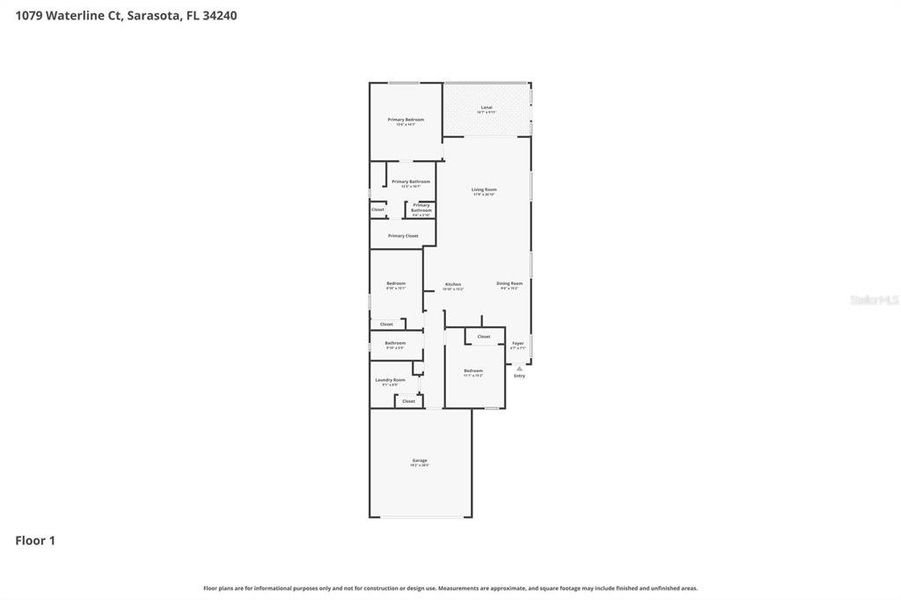 2D floor plan layout of this home in , Sarasota, FL (Image 5).