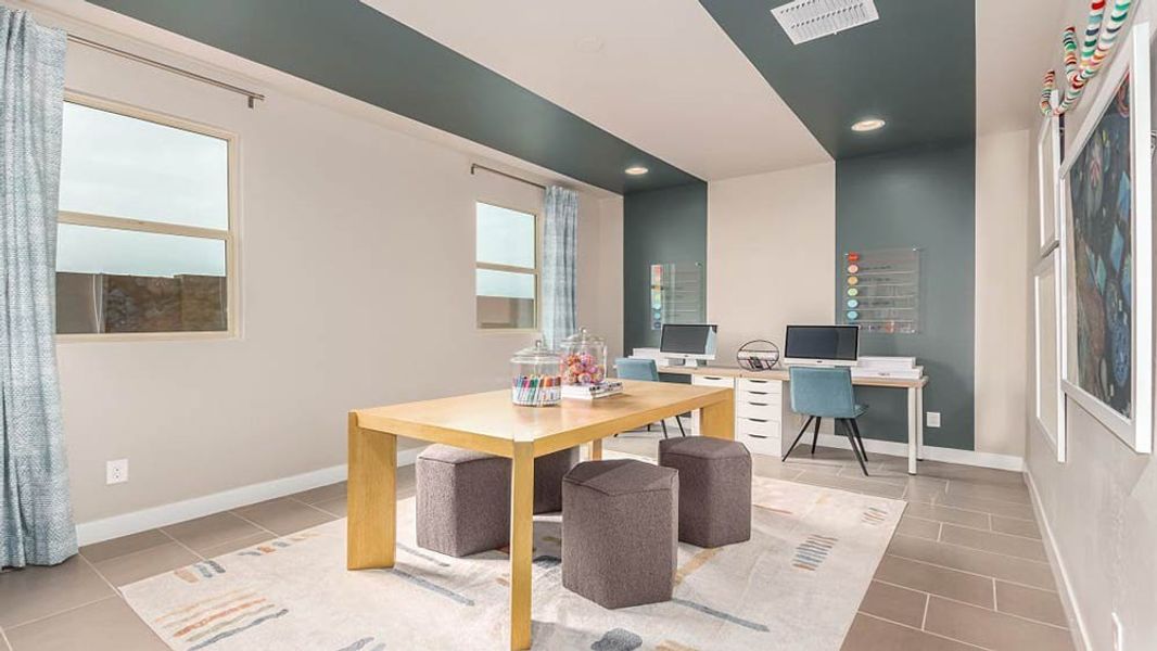 Representative furnished interior of a home built from the Redwood by Taylor Morrison in Paradisi Encore Collection, Surprise (Image 41).