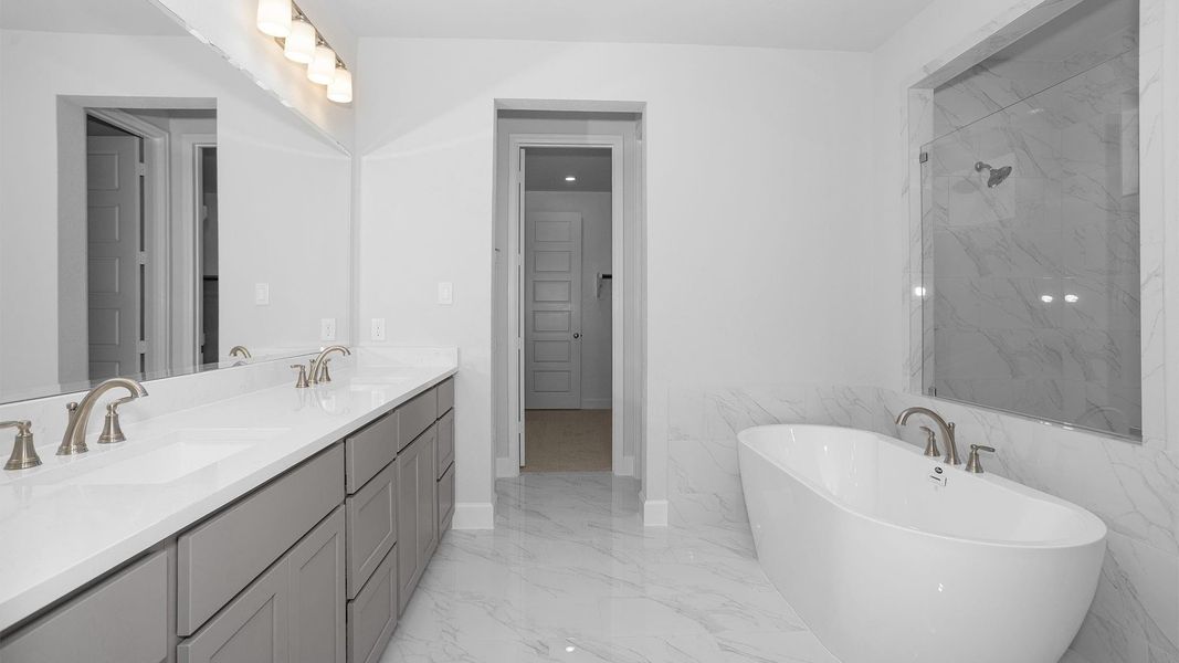 Furnished interior view inside a new home in Legacy Prairie at Katy Court, Katy (Image 6).