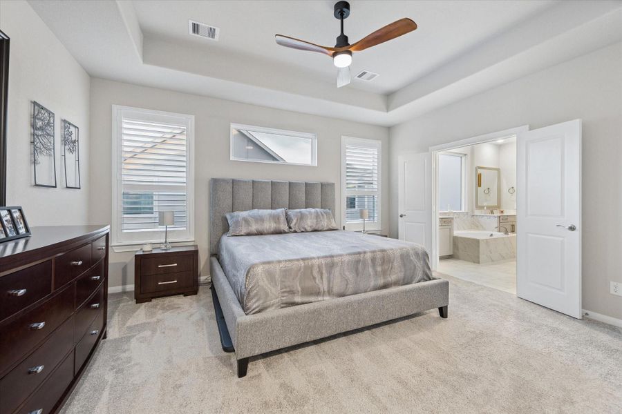 Furnished interior view inside a new home in Spring Brook Village - Luxe Series, Houston (Image 17).