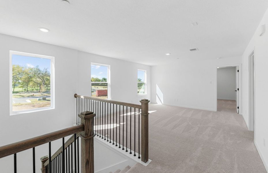 Spacious, unfurnished interior of a new home in Monarch on Main, Round Rock (Image 11). Spacious, unfurnished interior of a new home in Monarch on Main, Round Rock (Image 11).