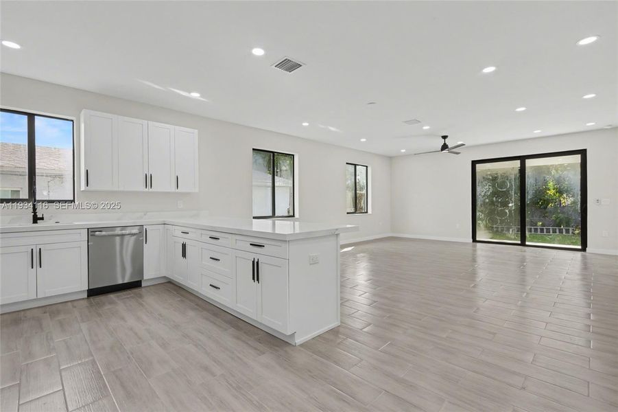 Furnished interior view inside a new home in , Dania Beach (Image 5). Furnished interior view inside a new home in , Dania Beach (Image 5).