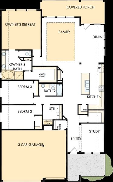 2D floor plan layout of this home in La Cima, San Marcos, TX (Image 2). 2D floor plan layout of this home in La Cima, San Marcos, TX (Image 2).