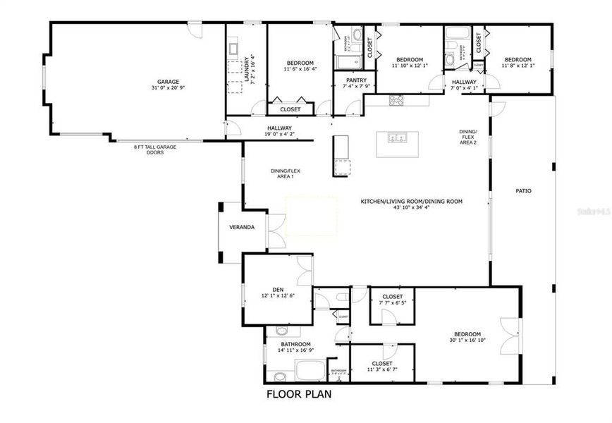 2D floor plan layout of this home in , Ocala, FL (Image 6).