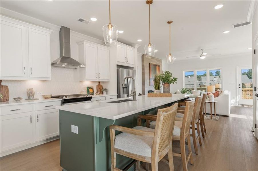 Furnished interior view inside a new home in Wilkins Walk, Mableton (Image 16).