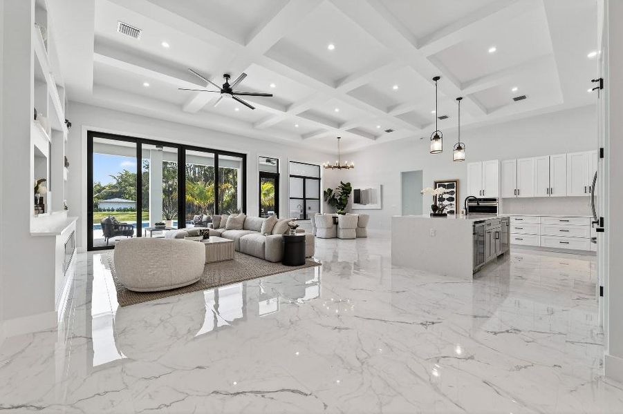 Furnished interior view inside a new home in , Jupiter (Image 11).