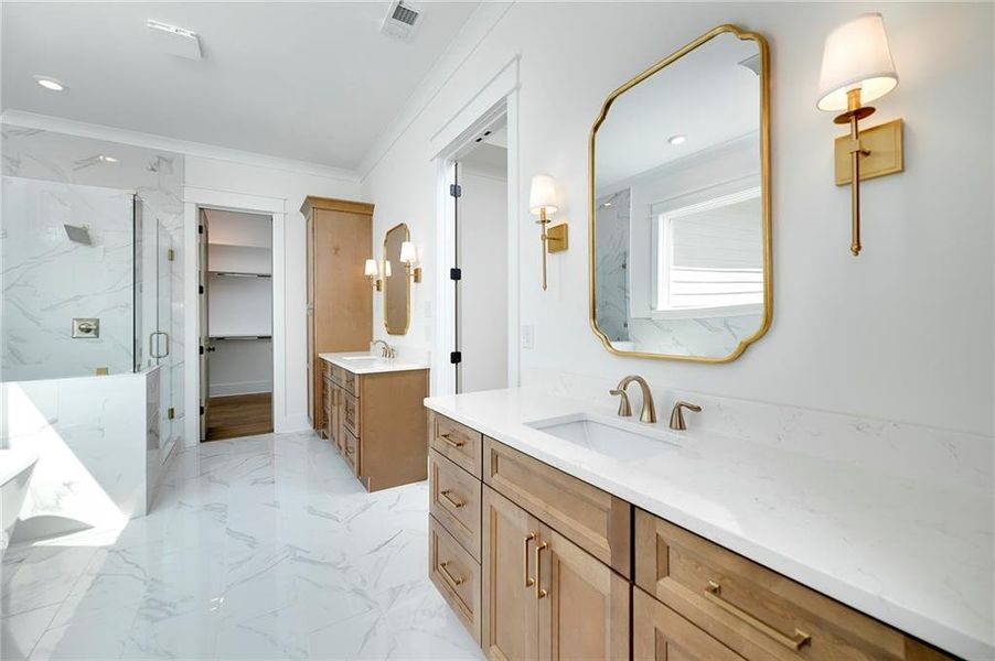 Furnished interior view inside a new home in , Dawsonville (Image 11).