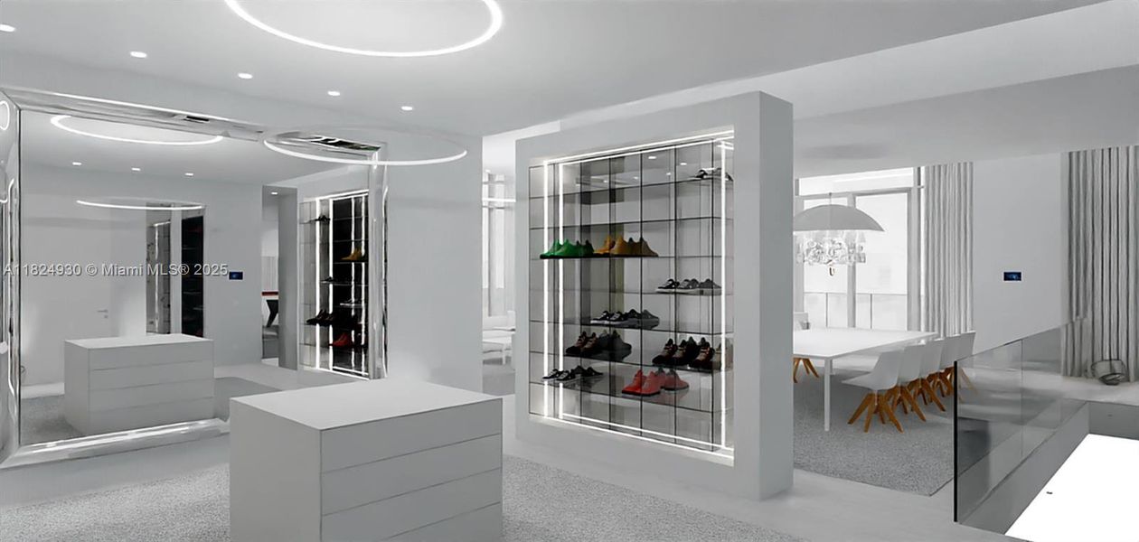 Furnished interior view inside a new home in , Miami (Image 11).