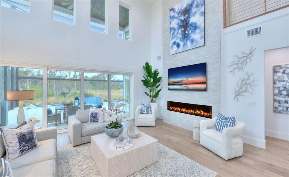 Furnished interior view inside a new home in Veranda Bay, Flagler Beach (Image 52).