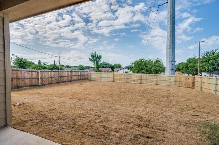 View of fenced backyard View of fenced backyard