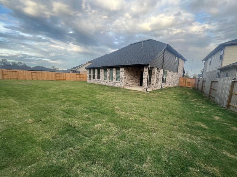Exterior details and patio area of a home in Sorella 50s, Tomball (Image 19). Exterior details and patio area of a home in Sorella 50s, Tomball (Image 19).
