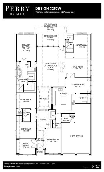 2D floor plan layout of this home in Everly, Hockley, TX (Image 6).