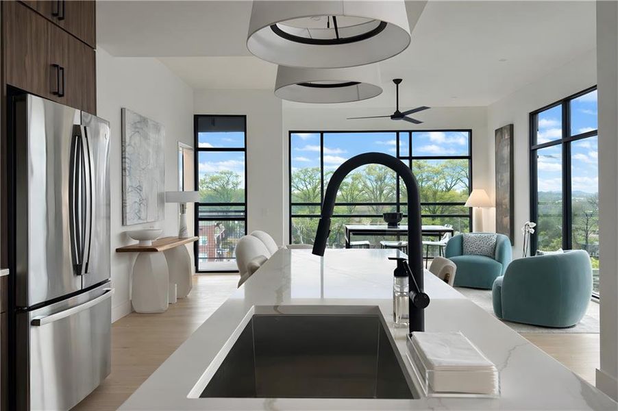 Furnished interior view inside a new home in , Atlanta (Image 12).