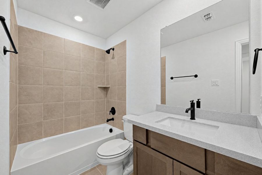 Furnished interior view inside a new home in Cross Creek Meadows, Celina (Image 12). Furnished interior view inside a new home in Cross Creek Meadows, Celina (Image 12).
