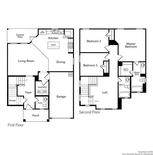 2D floor plan layout of this home in Redbird Ranch, San Antonio, TX (Image 2). 2D floor plan layout of this home in Redbird Ranch, San Antonio, TX (Image 2).