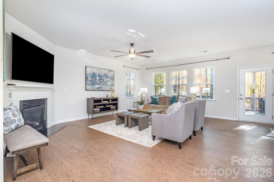 Furnished interior view inside a new home in , Charlotte (Image 40).