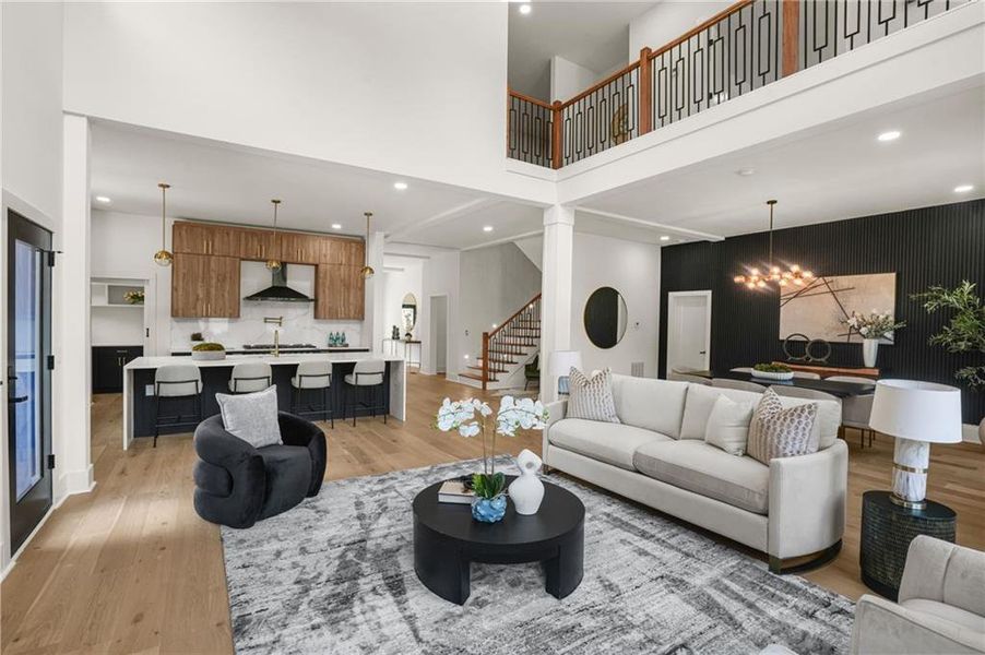 Furnished interior view inside a new home in , Atlanta (Image 51).