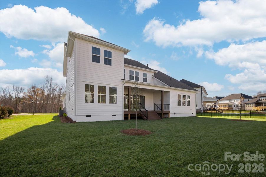 Exterior details and patio area of a home in Heritage at Marvin, Marvin (Image 3).